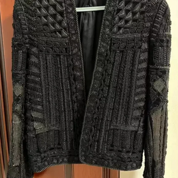 Balmain X H&M Embroidered Jacket Size US 34R XS